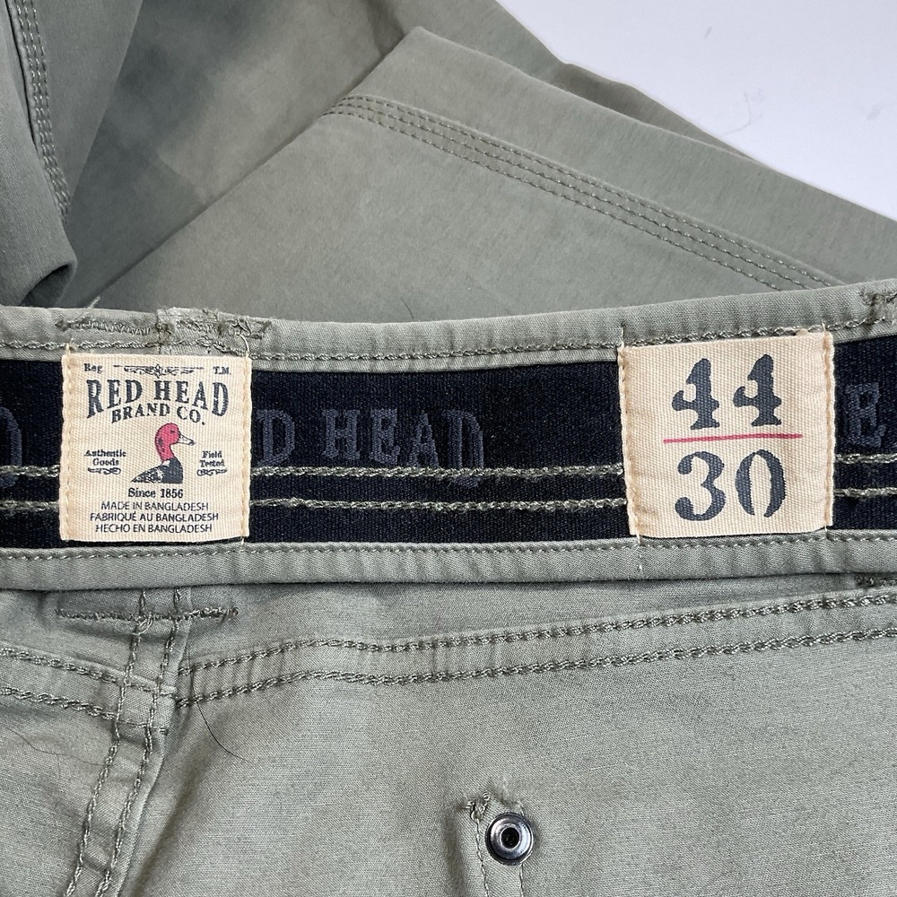 red head pants mens 44x30 New With Tags Style RH Ultimate Olive Green - Picture 7 of 10